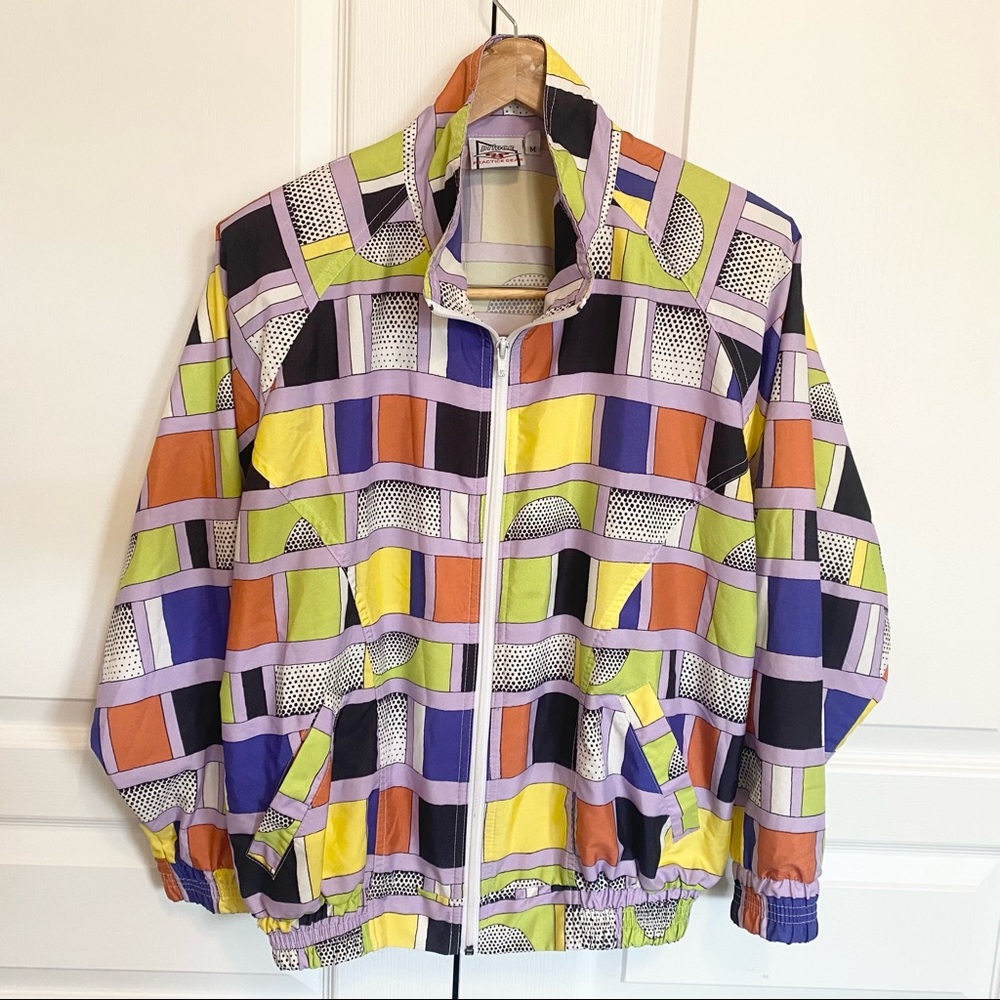 Vintage Retro 90's Prince Practice Gear Full Zip Windbreaker Jacket Mens M